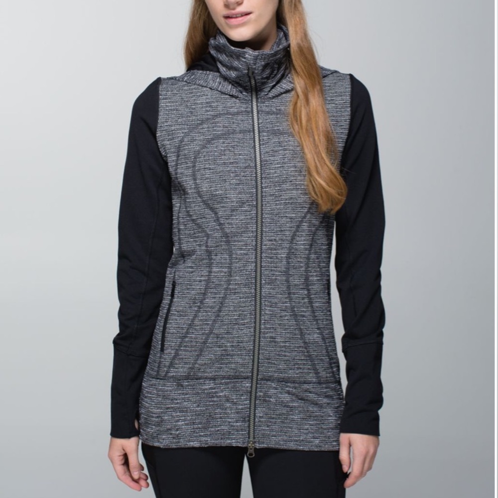 Lululemon Stride Jacket II Hooded Coco Pique Black 4